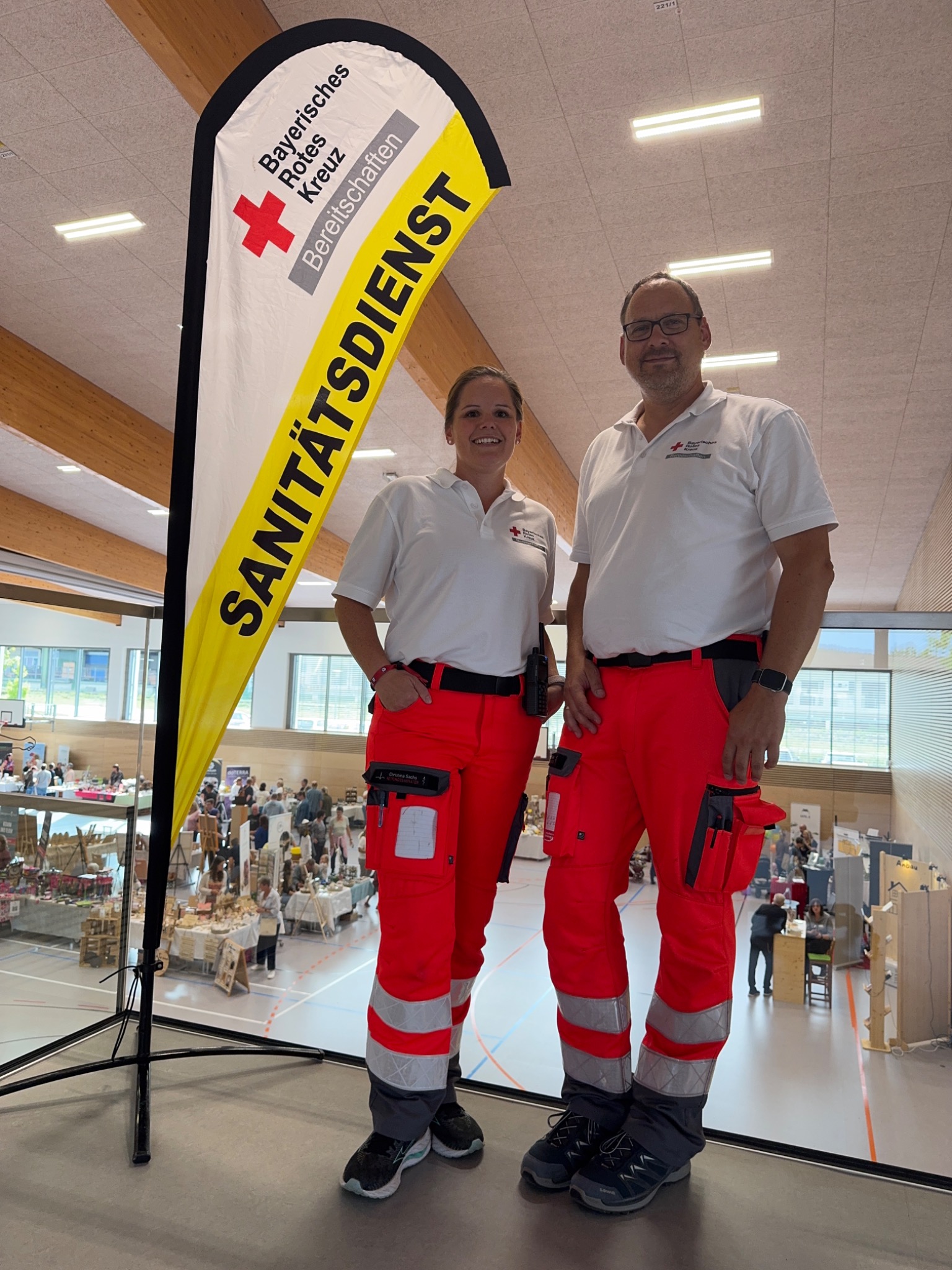 Sanitätsdienst beim Entdeckermarkt