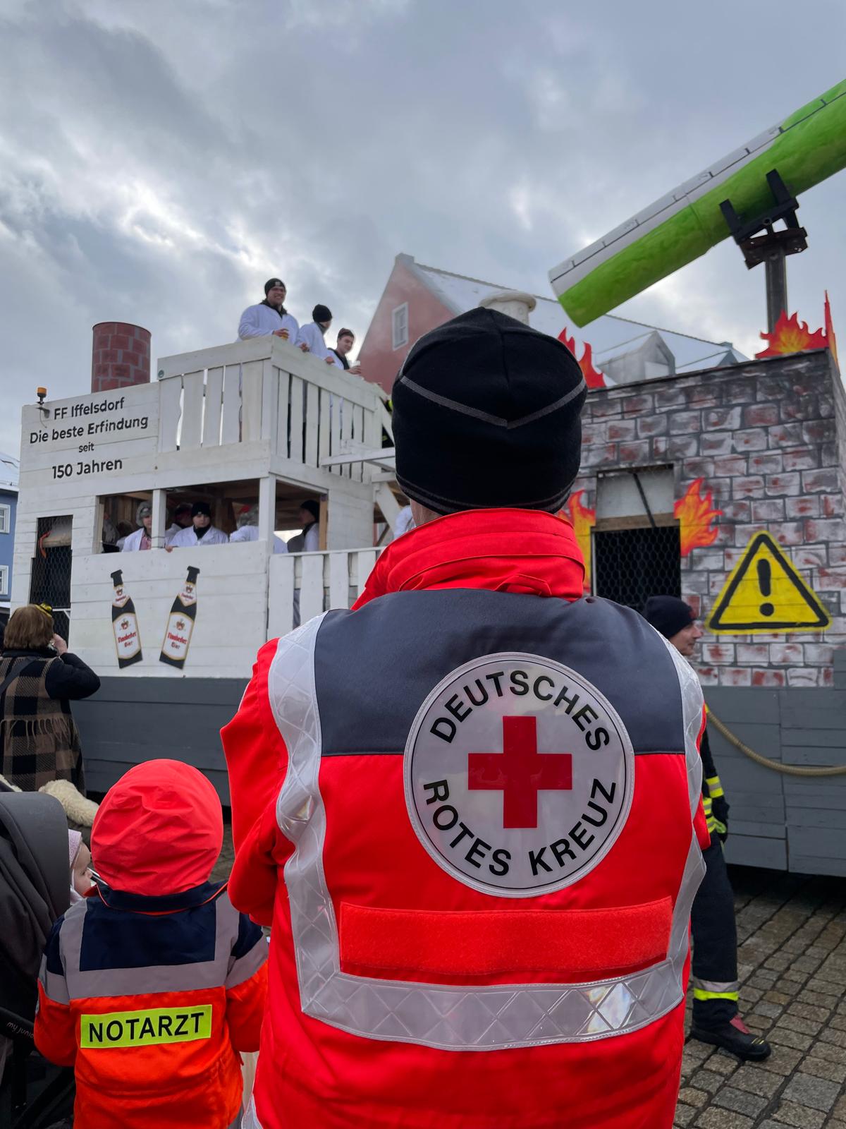 Sanitätsdienst beim Fasching