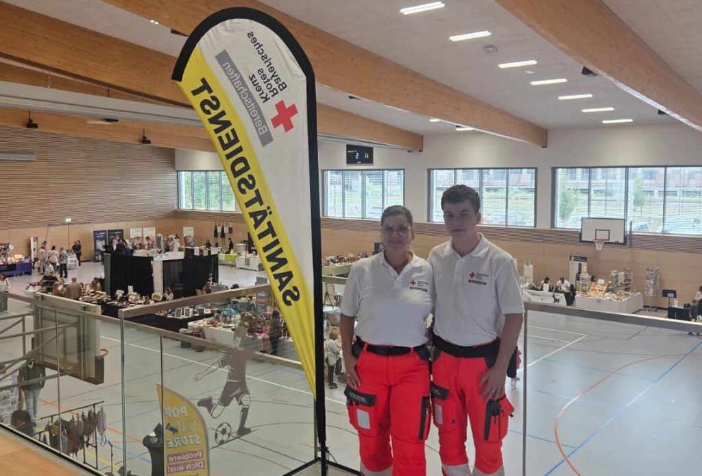 Sanitätsdienst beim Entdeckermarkt